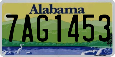 AL license plate 7AG1453