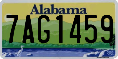 AL license plate 7AG1459