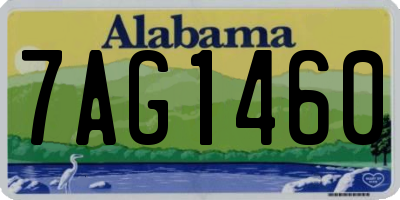 AL license plate 7AG1460
