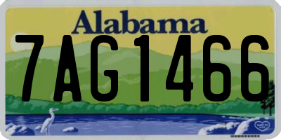 AL license plate 7AG1466