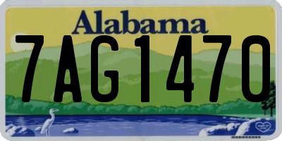 AL license plate 7AG1470