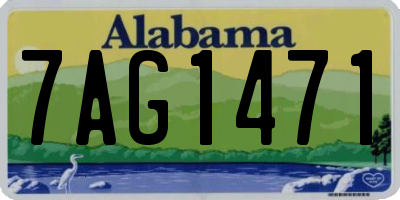 AL license plate 7AG1471