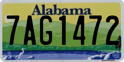 AL license plate 7AG1472