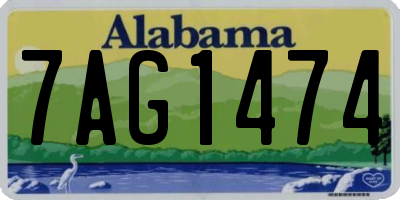 AL license plate 7AG1474