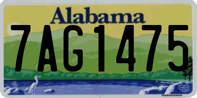 AL license plate 7AG1475