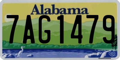 AL license plate 7AG1479
