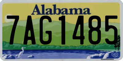 AL license plate 7AG1485