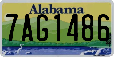 AL license plate 7AG1486