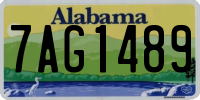 AL license plate 7AG1489