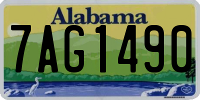 AL license plate 7AG1490