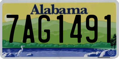AL license plate 7AG1491