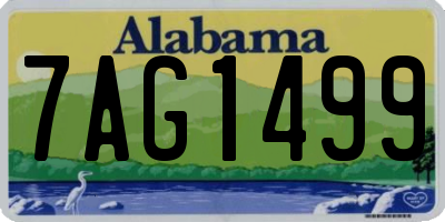 AL license plate 7AG1499