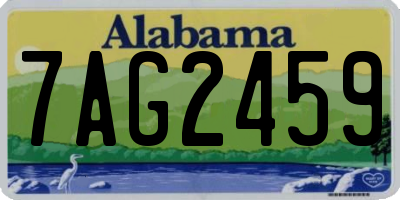 AL license plate 7AG2459
