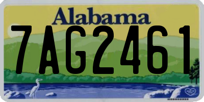 AL license plate 7AG2461