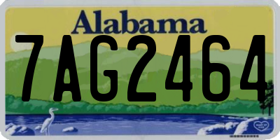 AL license plate 7AG2464