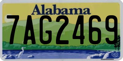 AL license plate 7AG2469