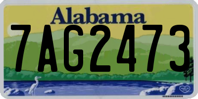 AL license plate 7AG2473