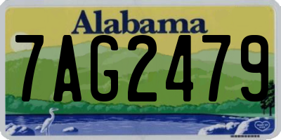 AL license plate 7AG2479