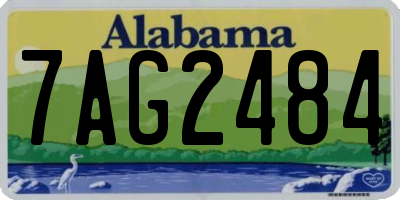 AL license plate 7AG2484