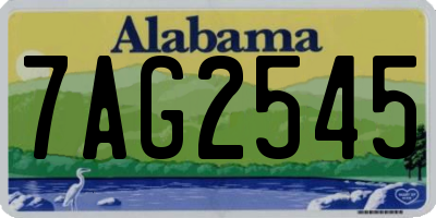 AL license plate 7AG2545