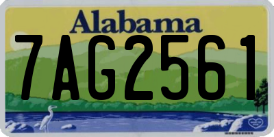 AL license plate 7AG2561