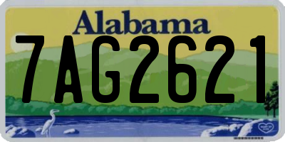 AL license plate 7AG2621