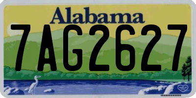 AL license plate 7AG2627