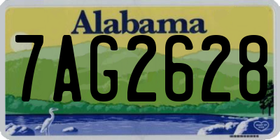 AL license plate 7AG2628