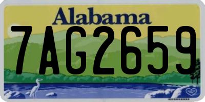 AL license plate 7AG2659