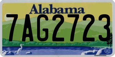 AL license plate 7AG2723