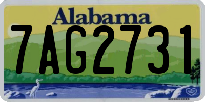 AL license plate 7AG2731