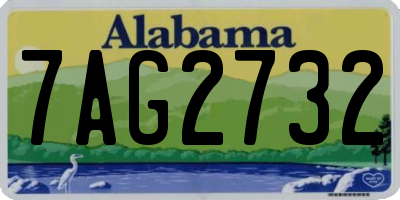 AL license plate 7AG2732