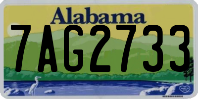 AL license plate 7AG2733
