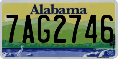 AL license plate 7AG2746