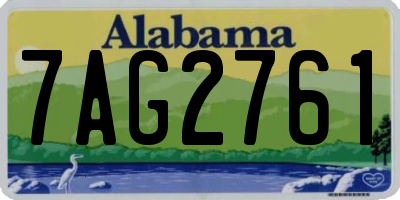 AL license plate 7AG2761