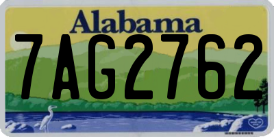 AL license plate 7AG2762