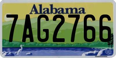 AL license plate 7AG2766