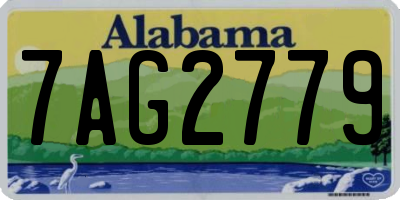 AL license plate 7AG2779