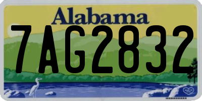AL license plate 7AG2832