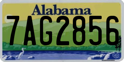 AL license plate 7AG2856