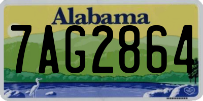 AL license plate 7AG2864