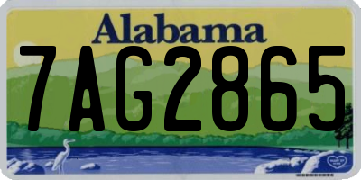 AL license plate 7AG2865