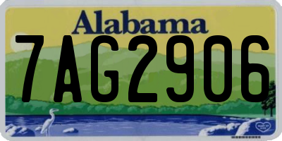 AL license plate 7AG2906