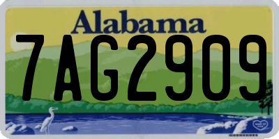 AL license plate 7AG2909