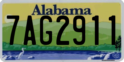 AL license plate 7AG2911