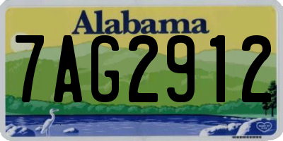 AL license plate 7AG2912