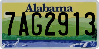 AL license plate 7AG2913