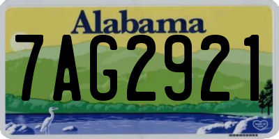 AL license plate 7AG2921