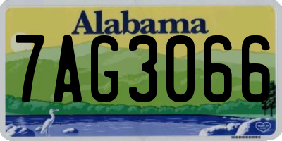 AL license plate 7AG3066