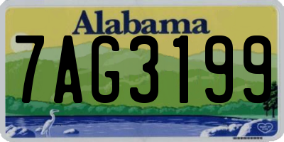AL license plate 7AG3199